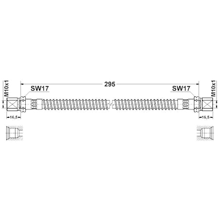 Ate BRAKE HOSE 330324